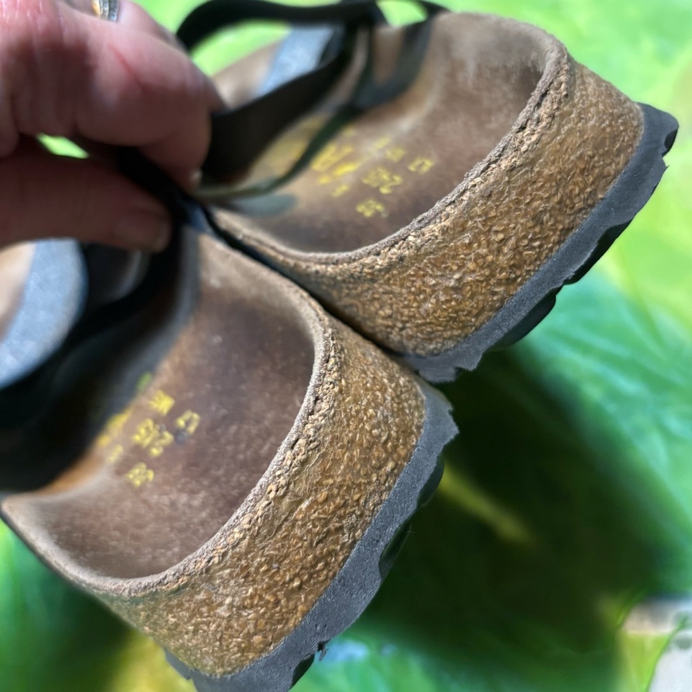Birkenstock Papillio Cosma stretch sandals in black and silver 7 7.5 women’s - Picture 5 of 10
